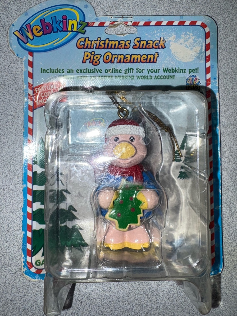 Webkinz Christmas Snack Pig Ornament